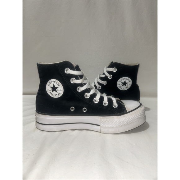 Converse Women's Chuck Taylor All Star Lift Platform Sneakers LB3 Black US:5 - Picture 2 of 11